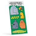 Charlie Cartoon Sticker Sheet w/ Wild Animals